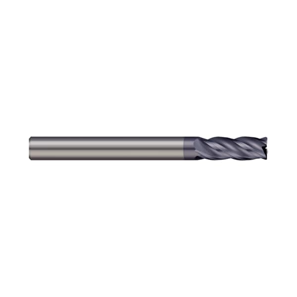 Micro 100 End Mill, 4 Flute, Corner Radius, 4.0 mm Cutter dia, Finish: AlTiN VHSM-040-4X - main